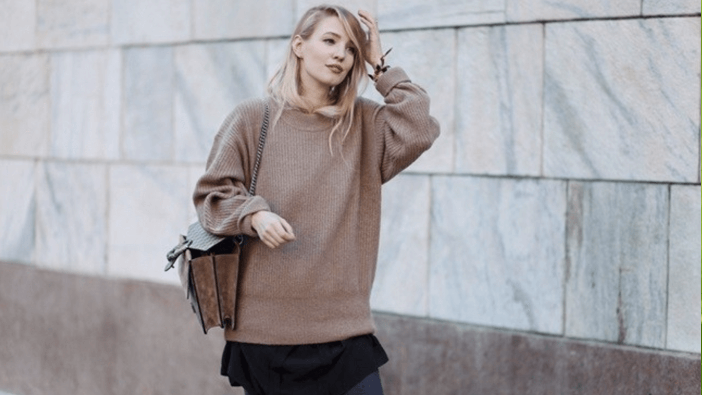 8 formas de ponerte el jersey extra grande con estilo